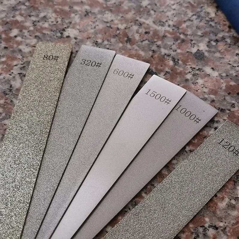 Set of 6 pieces Diamond Stone No base bar Used Sharpeners Stone to sharpen diamond Stone to sharpen Stones to sharpen Stonebars Kitchen tool