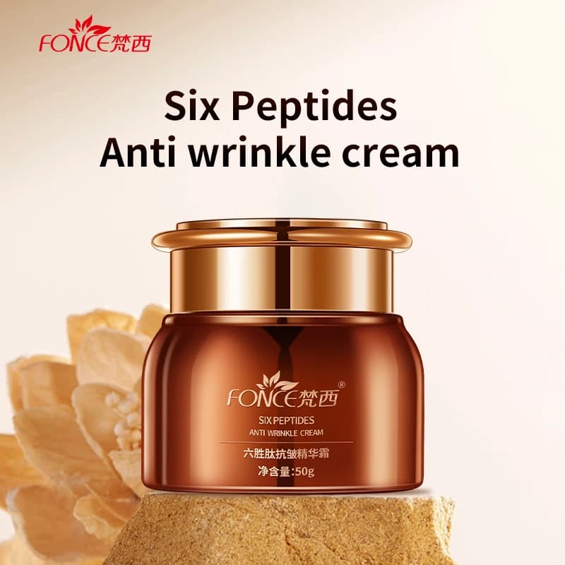 FONCE Hexapeptide Hydrating RadiantCream Lift Antiwrinkles Lady Cream Collagen Hyaluronic Acid Skin Care Cosmetic Face Cream