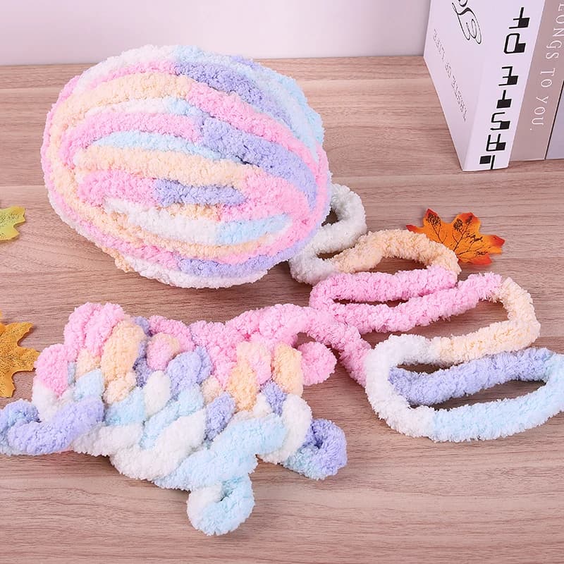 250g Extra Thick Ice Yarn Blanket Hand-Knitted DIY Yarn Chenille Cushion Pet Bed Yarn Icelandic Scarf Hat Knitting Needle