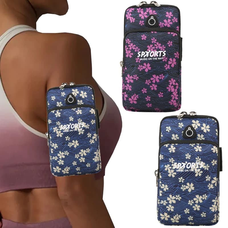 Fascia da braccio per telefono cellulare Sport all'aria aperta Supporto per smartphone Palestra Borsa per telefono da corsa Custodie per fascia da braccio per Samsung per supporto per iPhone