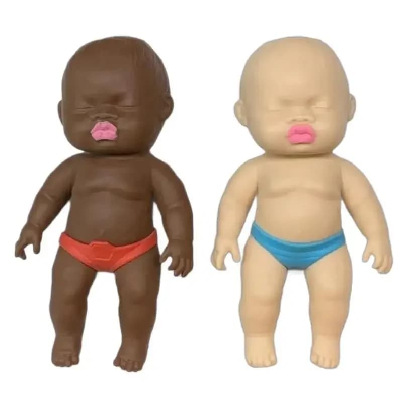 Bambola Nera Morbida e Divertente, Giocattolo Antistress a Lenta Risalita per Adulti e Bambini, Regalo per la Casa