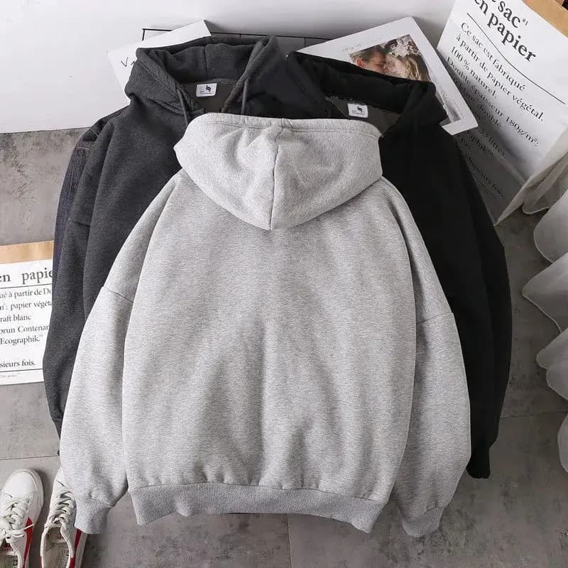 Felpe con cappuccio in pile da uomo con orlo, leggere, in tessuto waffle, autunnali, con bottoni, comode, grigie, stile darkwear, Raw Evil, a lunghezza singola