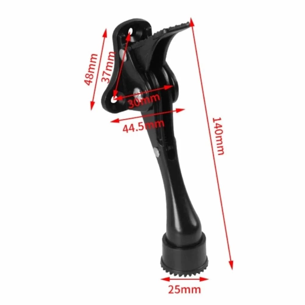 Heavy Duty Zinc Alloy Door Stopper Easy Install Durable Foot-Operated Door Stopper Positioning Pedal Wall Mounted Door Holder
