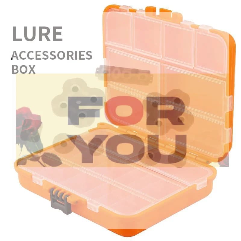 【OD】1Pc Waterproof Fishing Tackle Box Portable Lure Hook Storage Case Removable Dividers Plastic Organizer Fishing Accessories