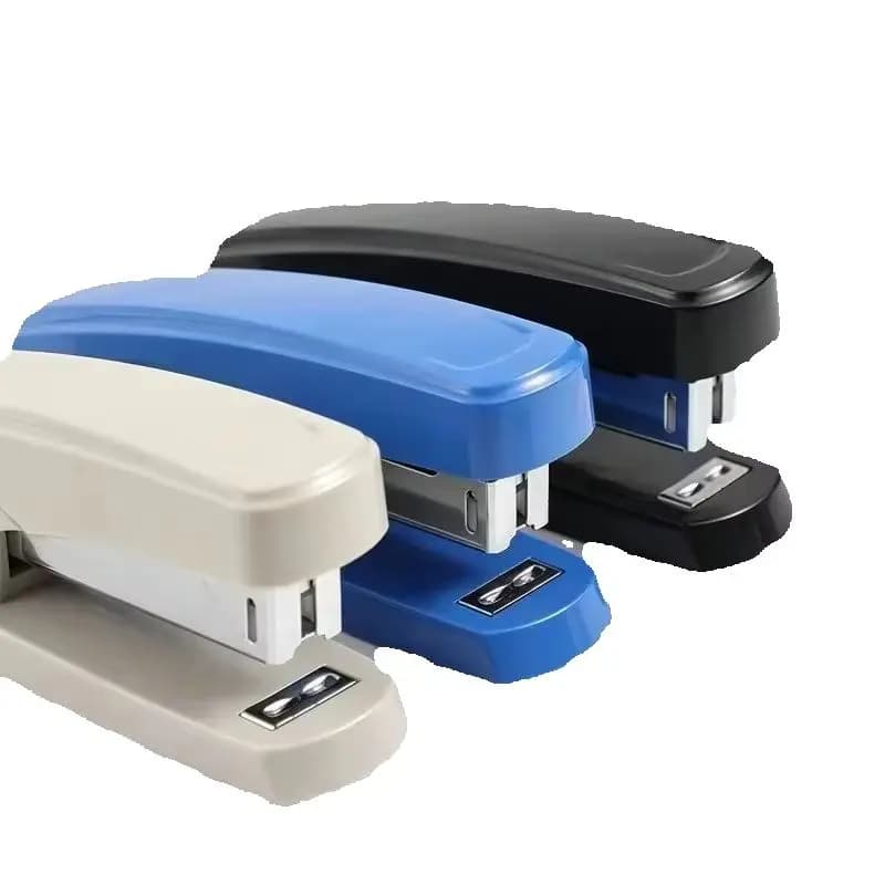 Cucitrice Portatile con Graffette, Cucitrice da Scrivania Standard 24/6 per Casa e Ufficio, Nera/Blu/Bianca