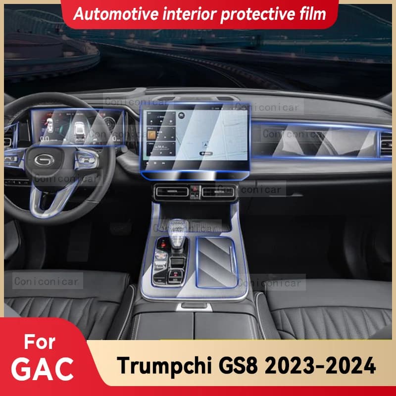 TPU Car Gear cruscotto pannello schermo di navigazione Gps pellicola protettiva antigraffio adesivo per GAC Trunpchi tutto nuovo GS8 2023 2024