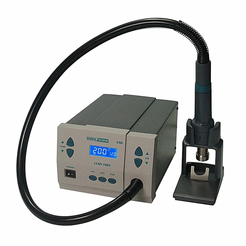 Stazione di Rilavorazione ad Aria Calda QUICK 861DW ESD Senza Piombo Pistola Termica Stazione di Saldatura per Riparazione di Telefoni e PCB