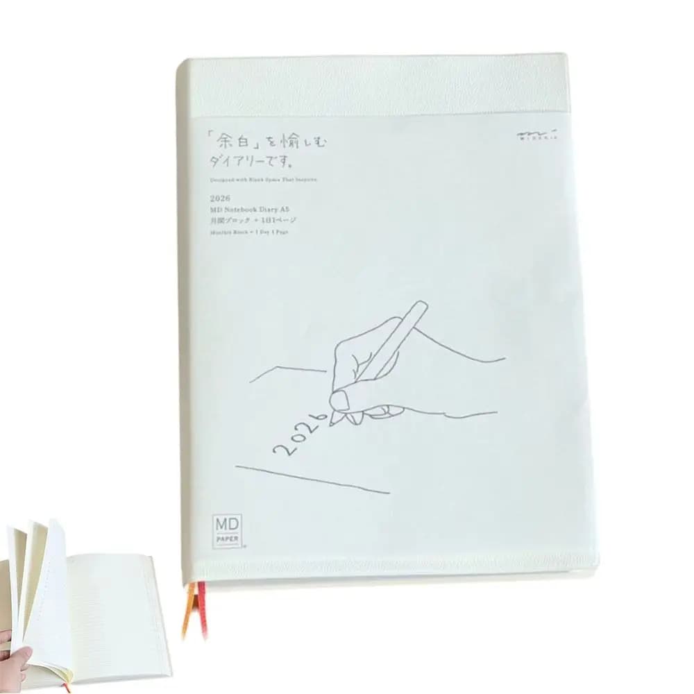 Agenda Portatile A6 2026 con Calendario, Lista delle Cose da Fare, Quaderno per Studenti, Blocco Note per Scuola e Ufficio