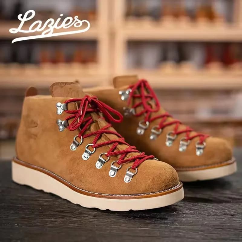 LAGIES scarpe da trekking in pelle di mucca stivali da passeggio uomo scarpe Goodyear scarpe casual alla moda alla caviglia scarpe da ginnastica da trekking all'aperto