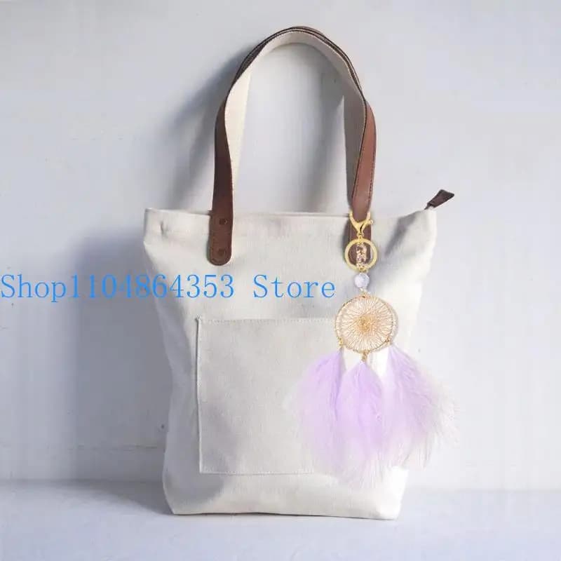 652F Dream Catcher Charm Keychains Fashion Hanging Ornament Pendant Keyring