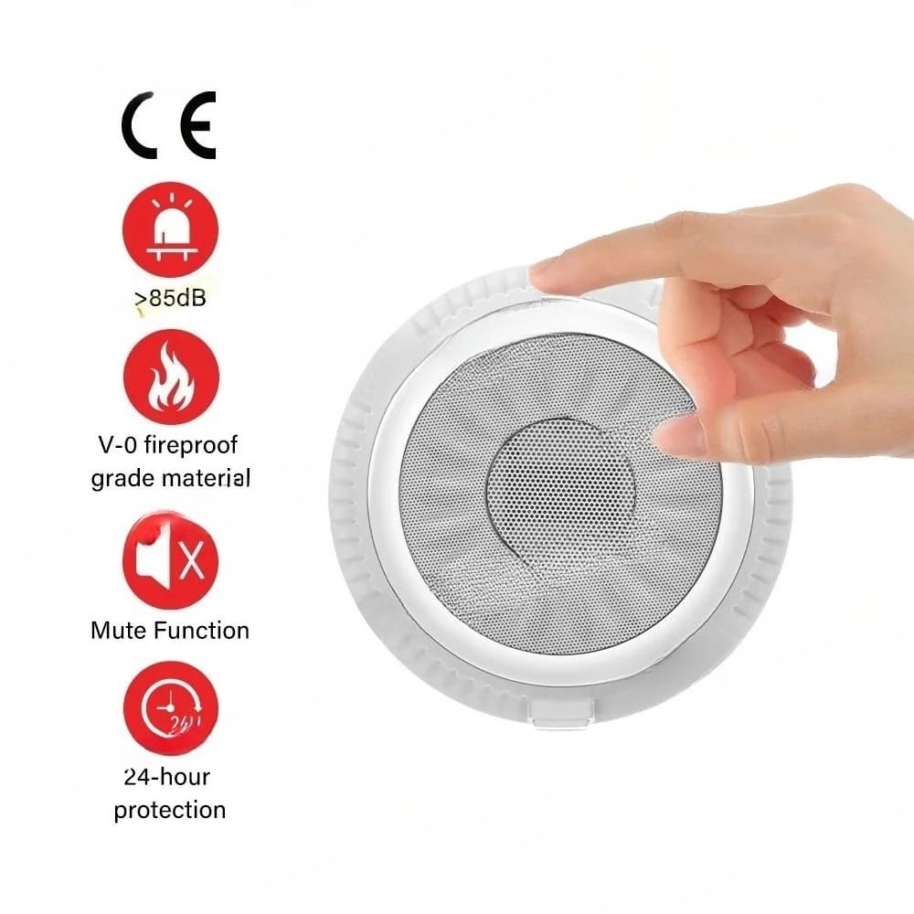 Equipped with Noise PM2.5 WIFI Cigarette Detector, Temperature, Humidity and Carbon Dioxide, CE Smoke Detector
