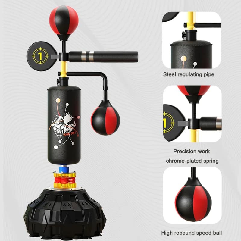 Vertical sand bag for adults Reaction caps PU material boxing bags Training equipment Dodge rotating for boxing and martial arts