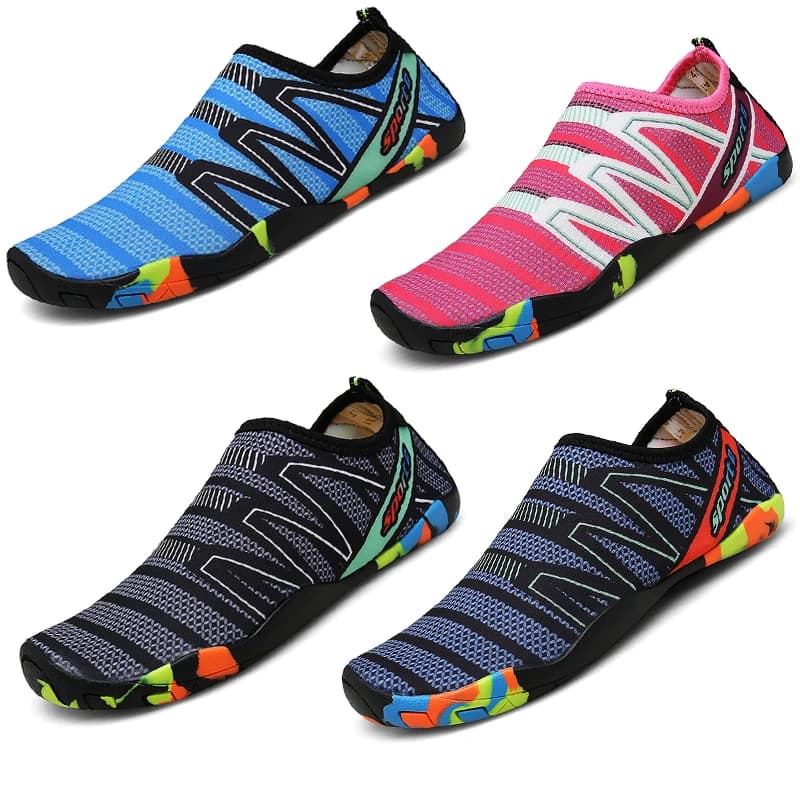 Scarpe da acqua Scarpe da acqua da spiaggia ad asciugatura rapida Pantofole da nuoto unisex Aqua Scarpe da surf a piedi nudi Scarpe da ginnastica a monte Luce Mare Estate