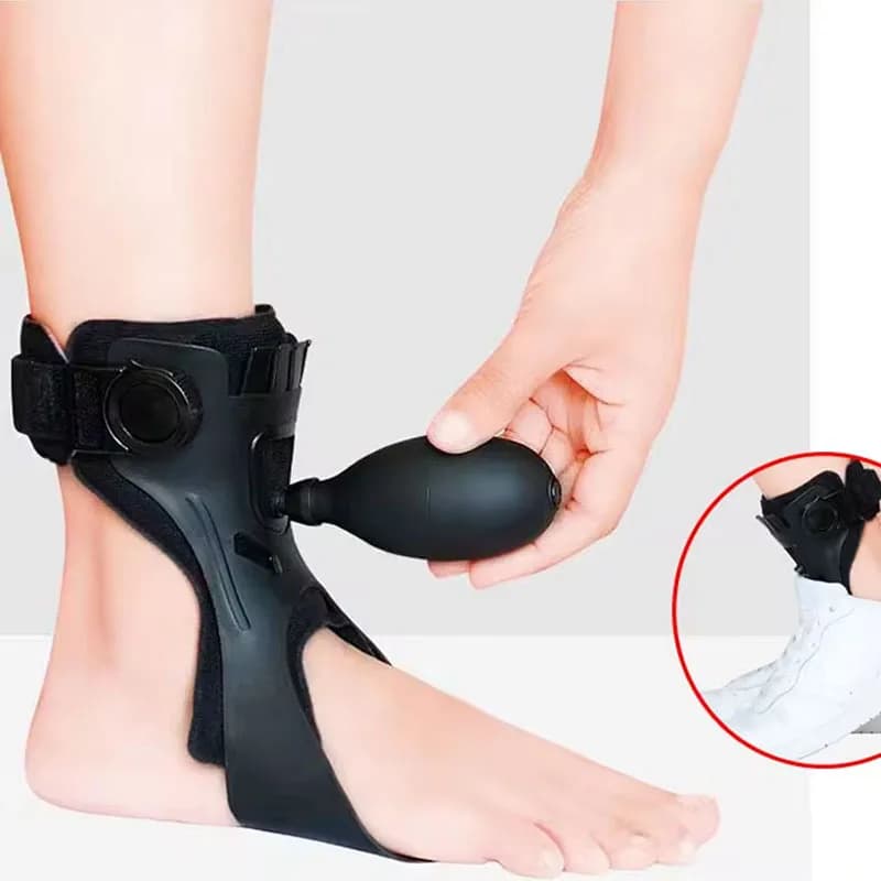 1PC AFO Drop Foot Brace Ortesi Supporto per caviglia-Con comodo airbag gonfiabile per scarpe da corsa per emiplegia che camminano