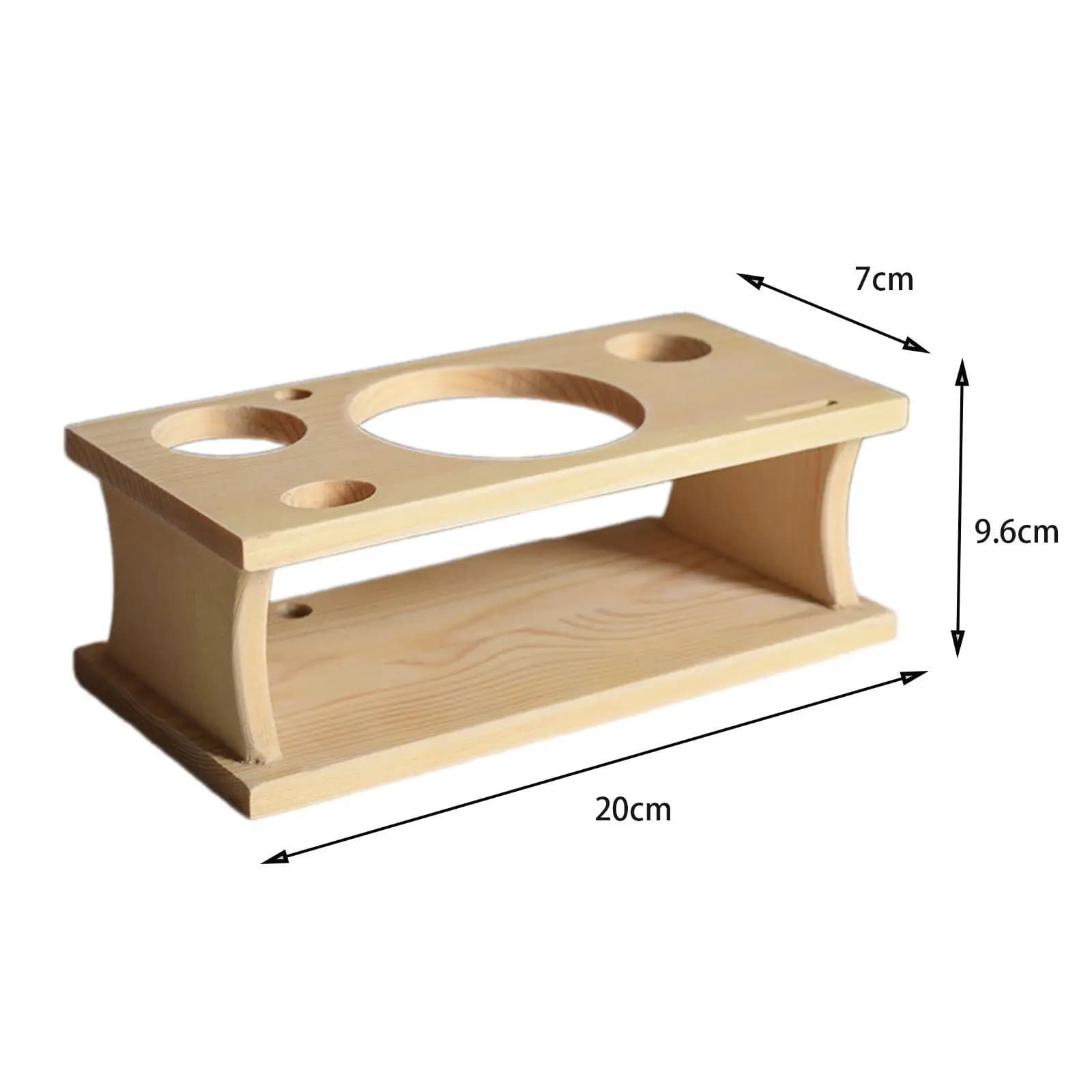 Cocktail Shaker Wooden Rack Devices Centerpiece Multifunction Bar Tool for