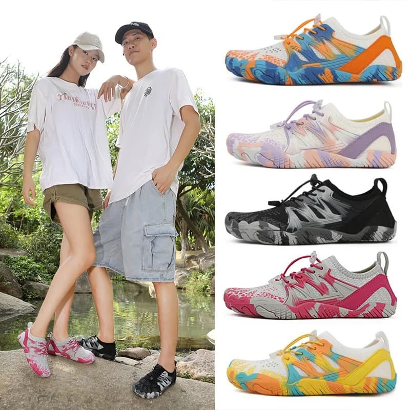 Scarpe da Spiaggia Unisex Traspiranti per Sport e Fitness, Ultra-Leggere con Suola Morbida, per Corsa, Yoga, Salto con Corda, Antiscivolo, Scarpe Acquatiche per Uomo e Donna