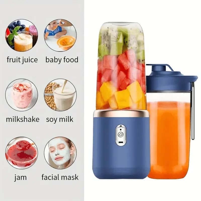 Portable Wireless Blender Electric Spremiagrumi for Orange Ice Breaking 10 Blades Food Auxiliary Machine Mixer 400mAh