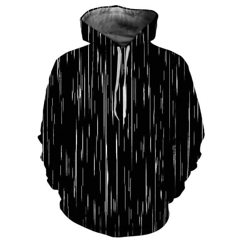 Felpe con cappuccio Vertigo geometriche stampate in 3D per uomo felpe con motivo sfumato bianco nero felpe con cappuccio Casual a maniche lunghe pullover