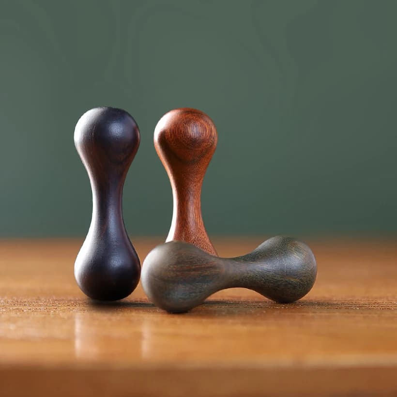 Handlebar in Adult Wood - Tool for Relaxing with Ergonomic Design, Portable Exercise for the Articulations of the fingers
