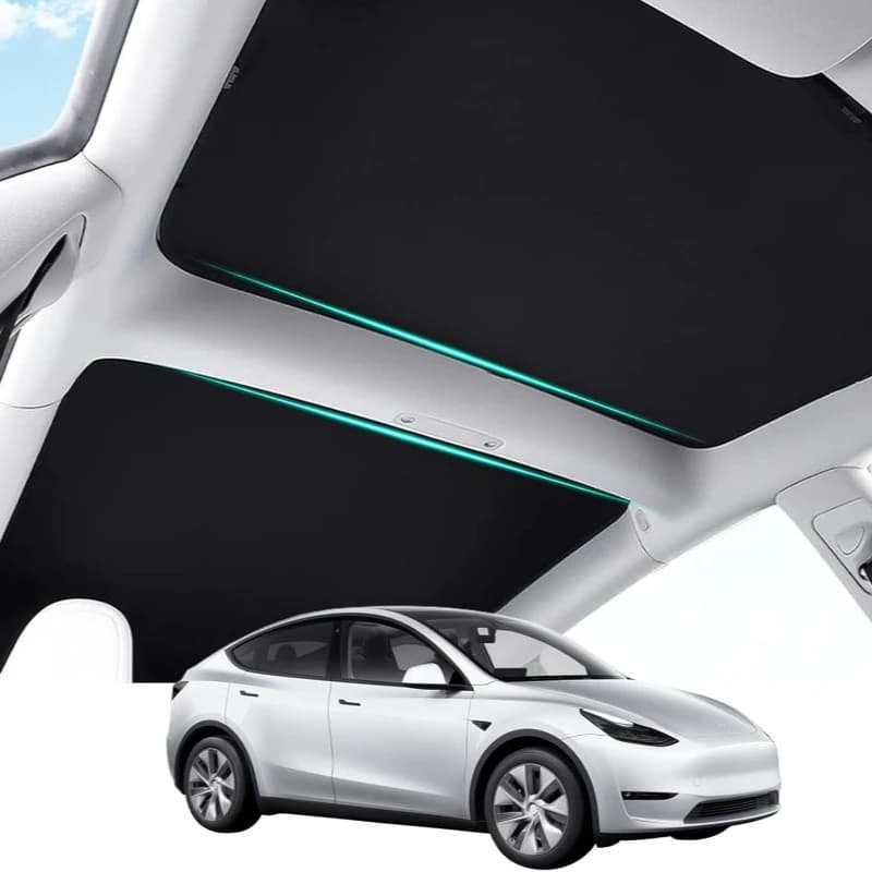Parasole Pieghevole per Tetto Auto Tesla Model Y 3 Highland, Protezione dai Raggi Solari, Isolamento Termico, 2021-2026