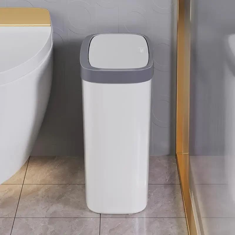 New 2023 Narrow Trash Can for Home Kitchen Bathroom Toilet Paper Holder High Aesthetic Value Special Use Bucket