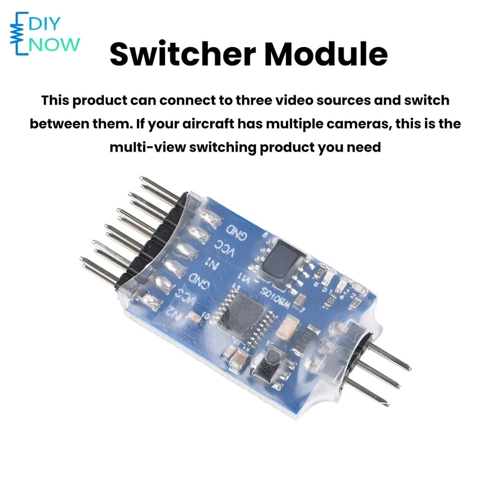 3 Channel Video Switcher Module for FPV Drones with Multi Camera Switching High Speed Stable Performance 5-12V PWM Control
