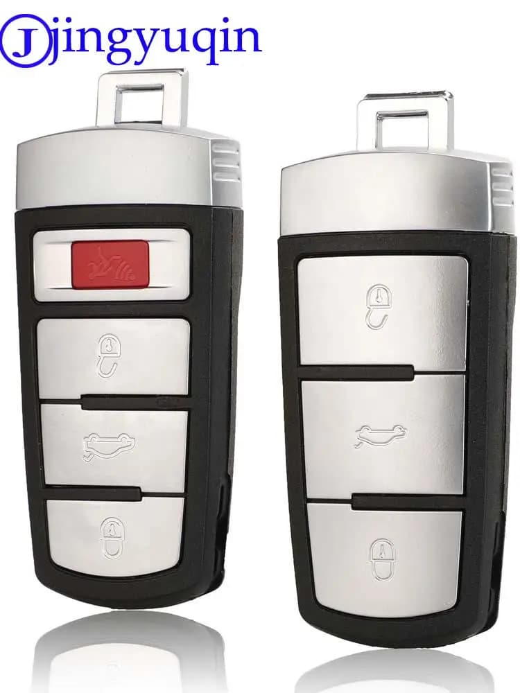 Jingyuqin Sostituzione Intelligente Borsette Smart Chiave A Distanza Dell'automobile Caso Della Copertura Stile Per VW VOLKSWAGEN CC Passat Magotan 3/4 Bottoni
