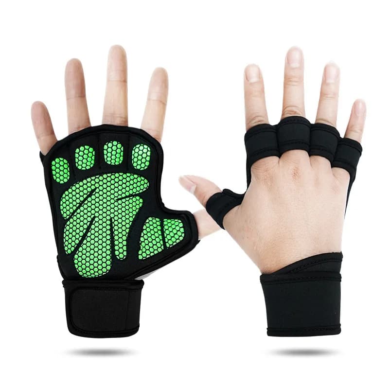 Fingerless Non Slip Compression Weightlifting Gloves Durable Hand Protection For Gym Training Accessory