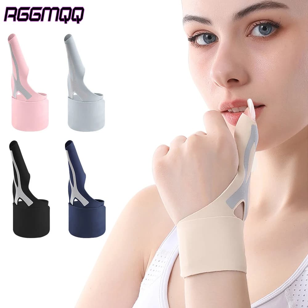 Tutore di supporto per polso per tunnel carpale ultra sottile da 1 pezzo, fascia di compressione regolabile per tendinite, artrite, sport e sonno notturno