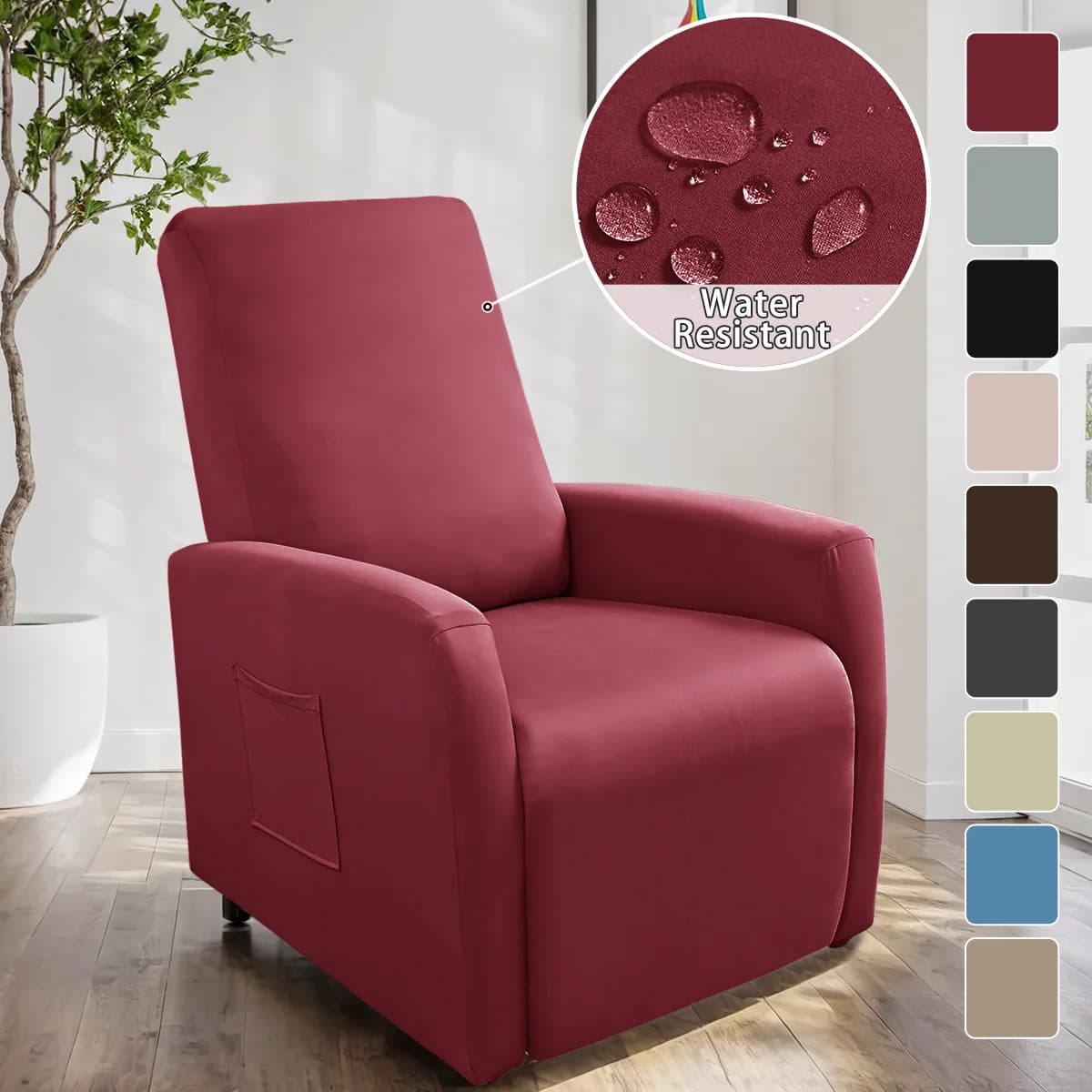 Home accessories Littel Chivas cover in waterproof silk Solid color elastic cover Decorative home cover