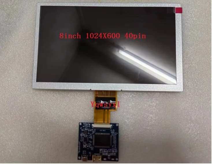 1024X600 40 pin 8 Inch LCD Screen Control Driver Card with Mini HDMI compatible for DIY milking, Raspberry Pi PC monitor