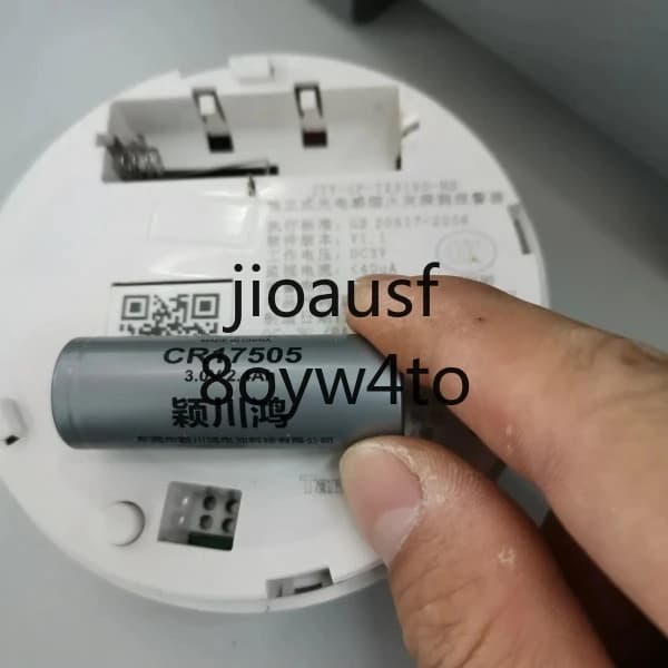 YCH CR17505 rilevatore di fumo a batteria contatore dell'acqua intelligente contatore della batteria rilevamento incendio allarme fumo