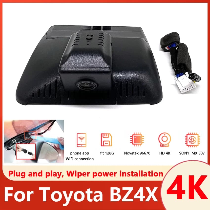 Nuovo! Plug and play Car DVR Wifi Camera UHD 2160P 4K Dash Cam videoregistratore originale per Toyota BZ4X 2022 2023 Control Phone APP