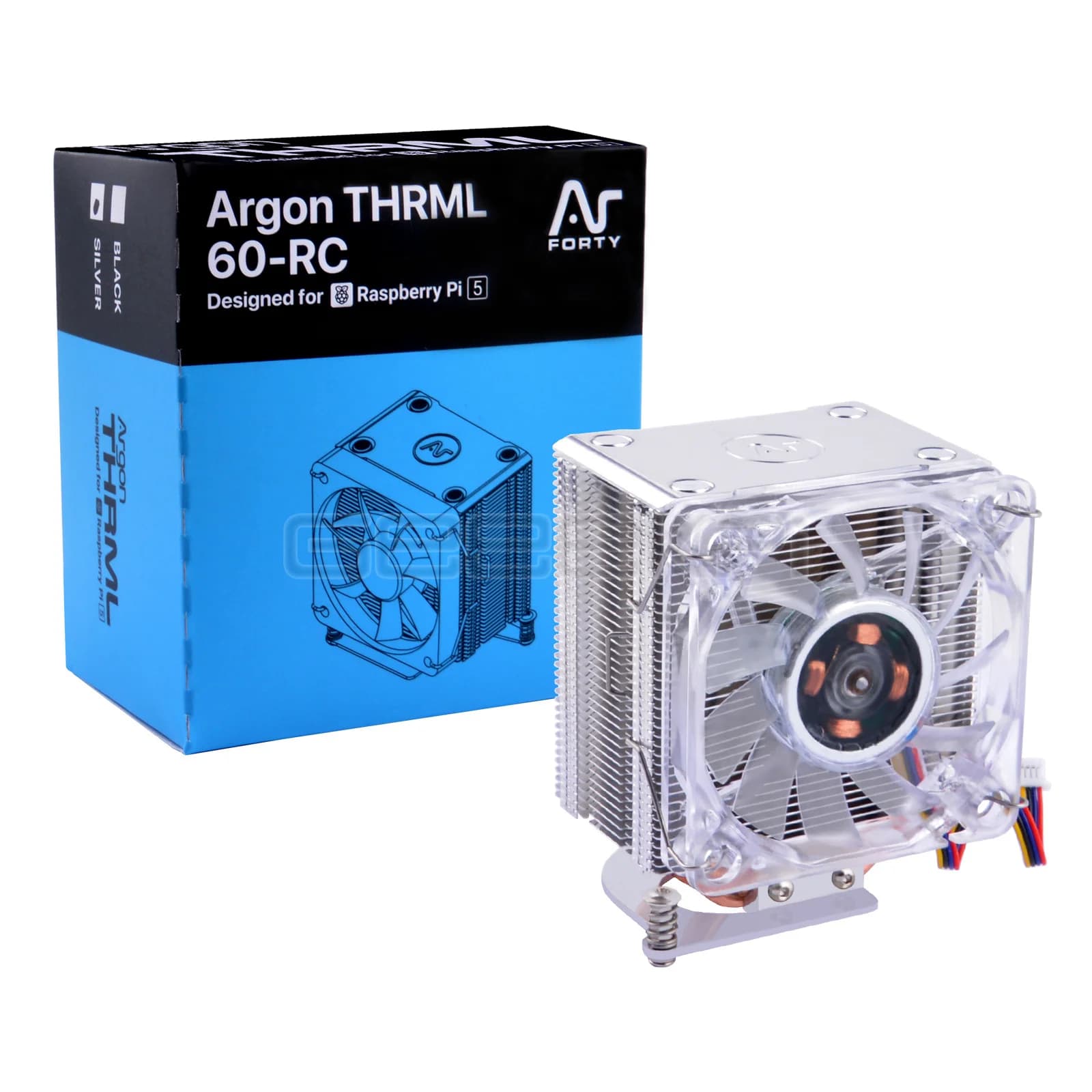 60 mm Argon THRML Cooling Radiator for Raspberry Pi 5
