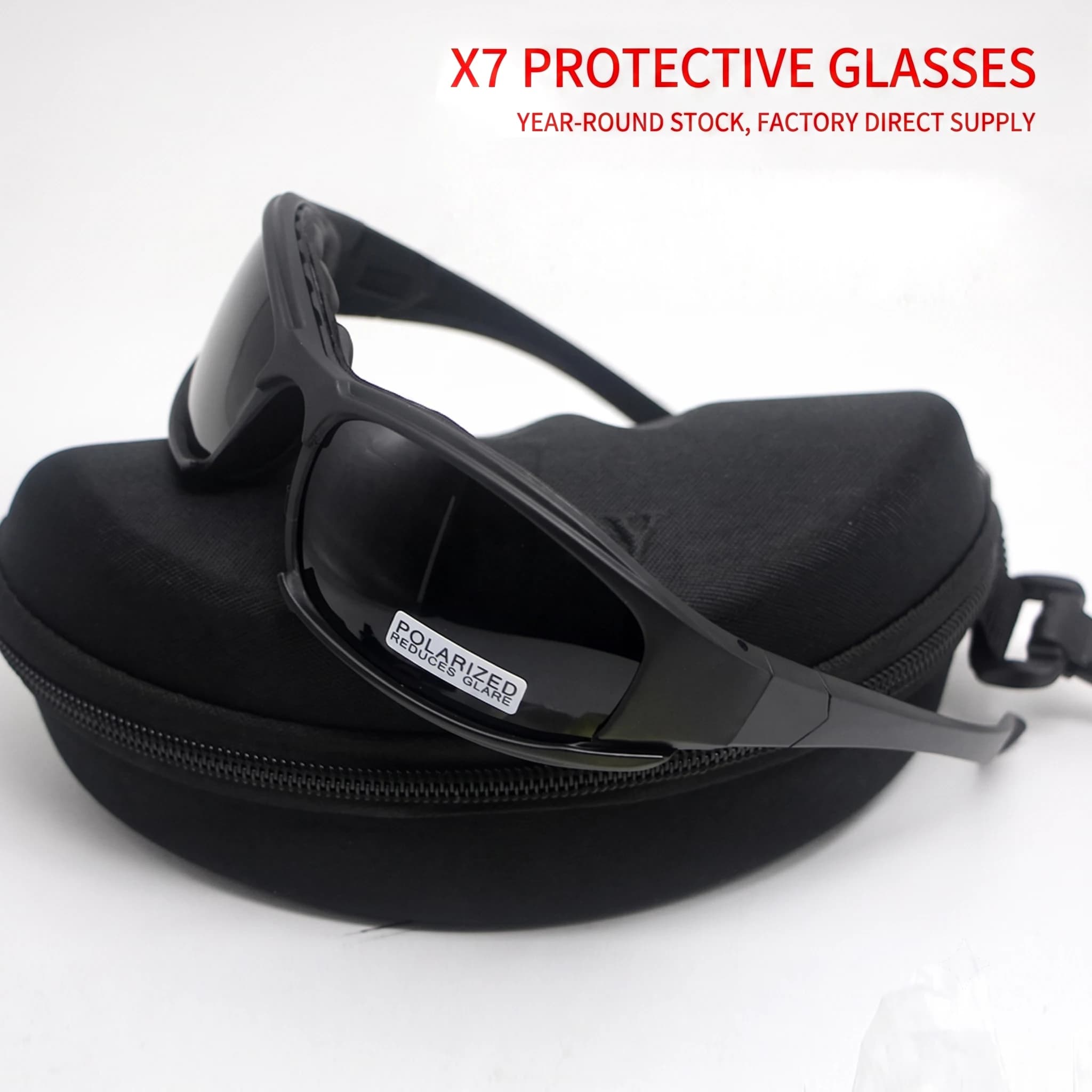 DAISY X7 Polarized Sports Sunglasses TR90 Frame 4 Interchangeable Lenses Fishing Cycling Shooting Motorbike Myopia Insert Kit