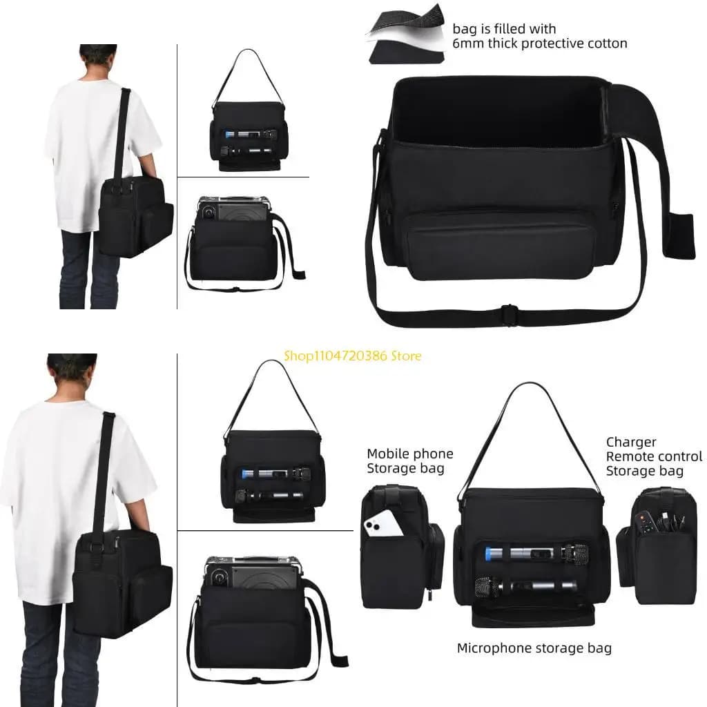 K0EA Portable Bag Travel Carrying Storage Holder Dustproof Shoulder Organizers Waterproof Compatible For JYX Karaoke Machine