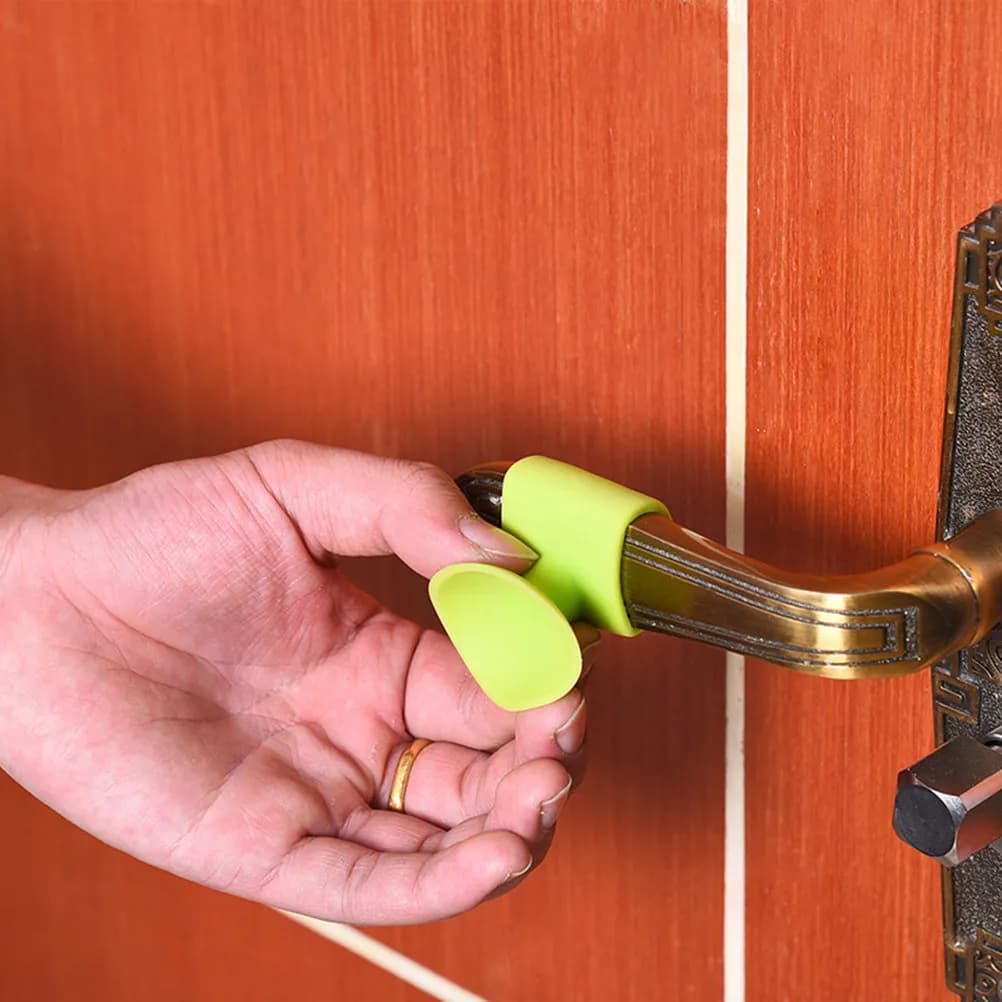 Set di 5 Protezioni per Maniglie Porta in Silicone, Paracolpi Antiurto, Ammortizzatori Morbidi ed Elastici per Maniglie, per Camera da Letto e Soggiorno