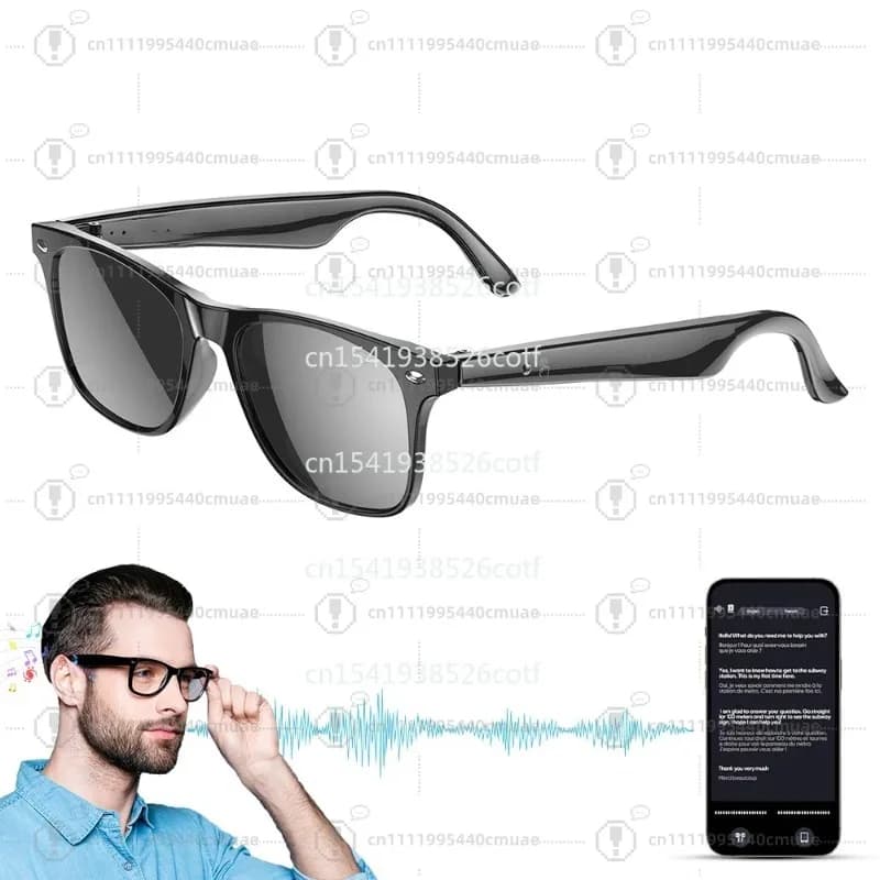 2025 W100 music with AI hands-free call sunglasses 100 + translation BT audio glasses smart wearable earphones