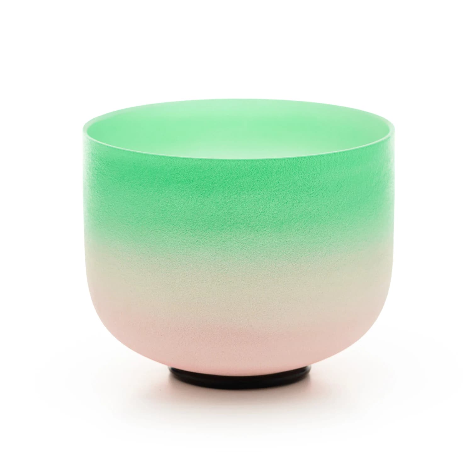 Star Linkup 9 Inch Green Frosted Quartz Crystal Singing Bowl, Heart Chakra F Note Sound Healing Instrument with O-ring & Mallet for Yoga Meditation Sound Bath Chakra Balancing