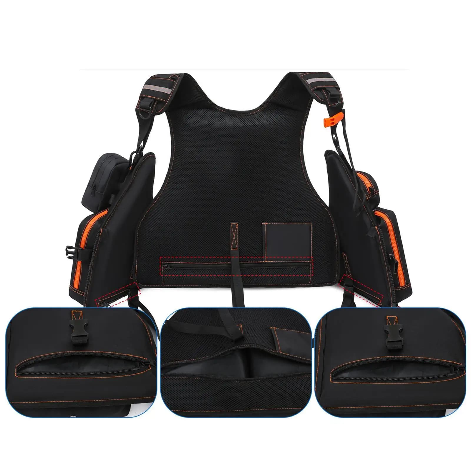 Gilet per Sport Acquatici ad Asciugatura Rapida, Traspirante, Multi-tasca, per Campeggio, Pesca, Kayak, Attrezzatura Outdoor per Uomini e Donne