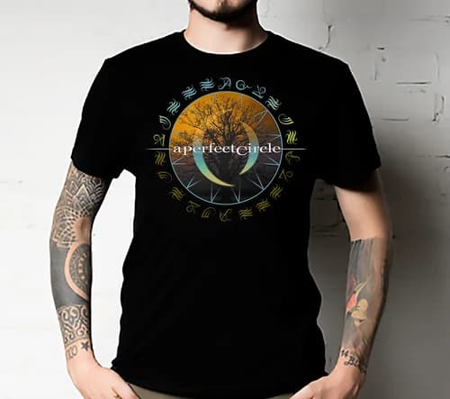 A PERFECT CIRCLE Men's Depths Soft Fit T-SHIRT Unisex Tee Tshirt All Size