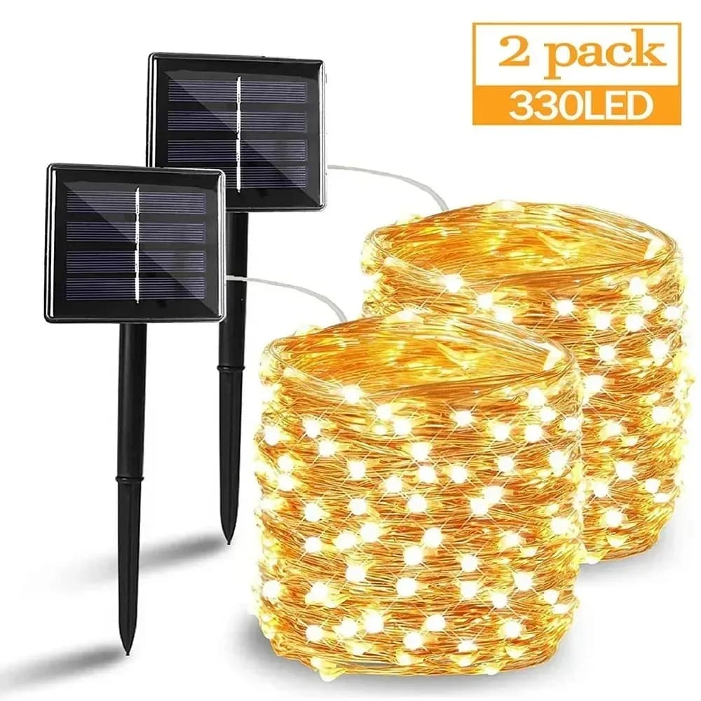 50/100/200/330 LED Solar Lights Outdoor Waterproof Light String Christmas Party Fairy Lights Decorative Lights Garden Garland