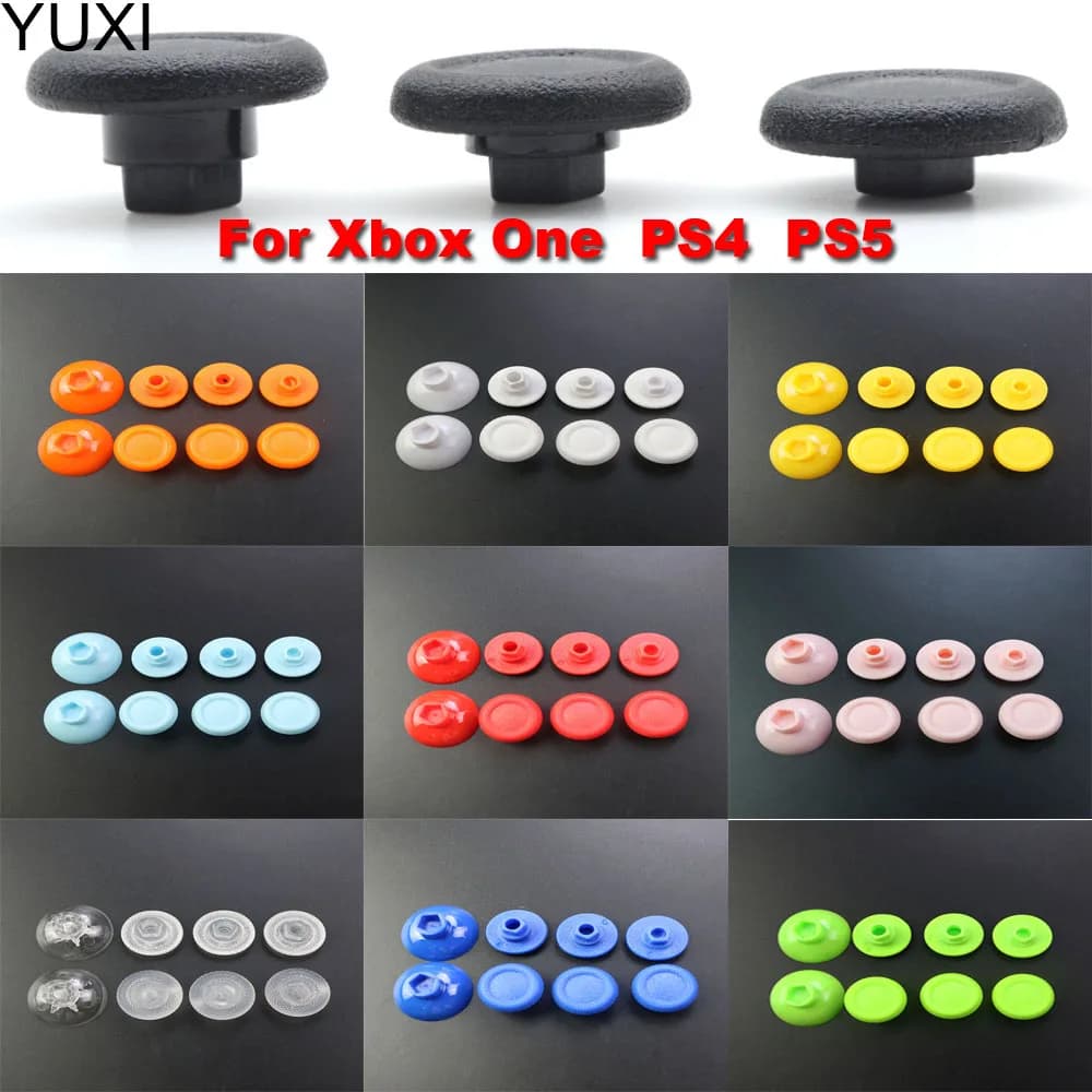 YUXI 1Set Per Xbox One Thumb Stick Grip Tappi Per PS4 Sottile Pro PS5 Controller Joystick Staccabile di Ricambio Tappo a Fungo
