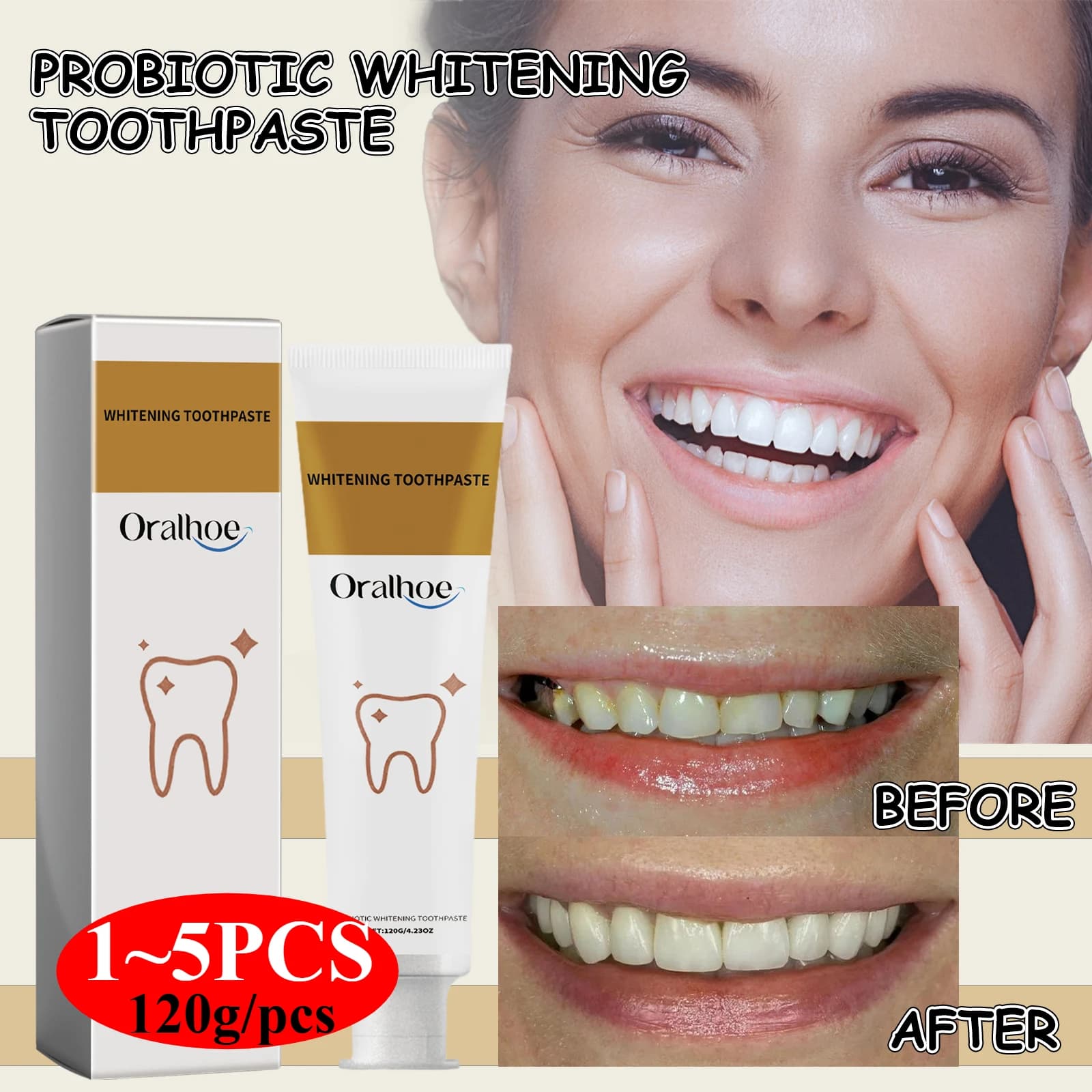 Xylitol Mint Dentifricio Denti Macchie gialle Removal Oral Hygiene Cleaning Teeth whitening Instrument Fresh Food Teeth Care