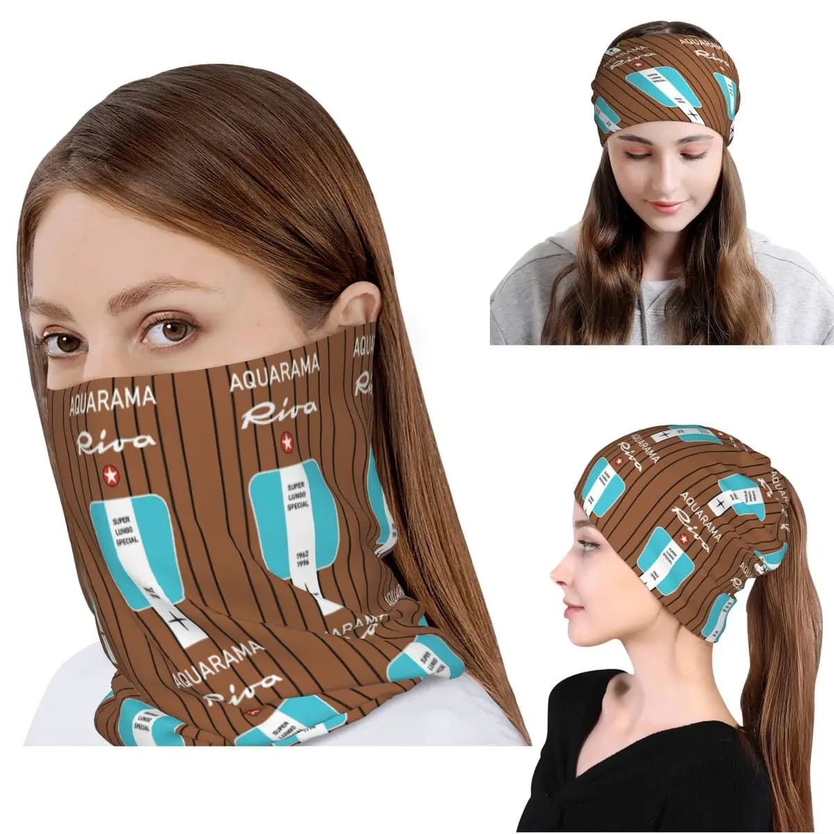 Riva Aquarama Yacht Lake Como Cannes Monaco Saint-Tropez Capri Magnet28 Bandana Copricollo Sciarpa Maschera per il viso Berretti Cappello
