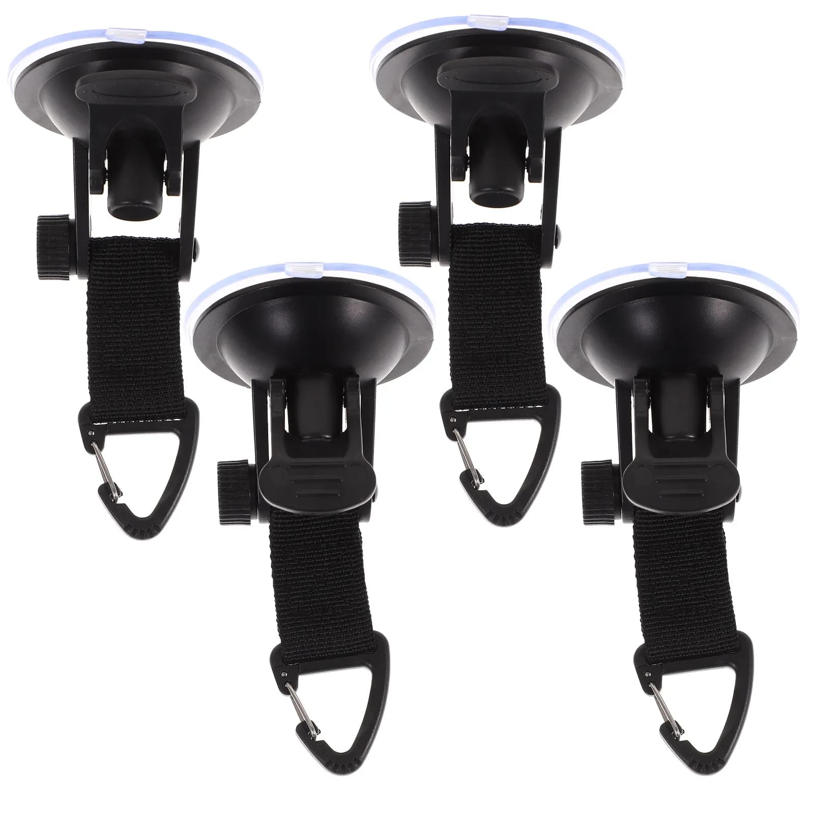 4 Pezzi Ganci a Ventosa per Tenda, Ganci Resistenti per Teli da Campeggio, Clip di Fissaggio per Tenda Resistenti al Vento, Accessori Portatili per Campeggio all'Aperto