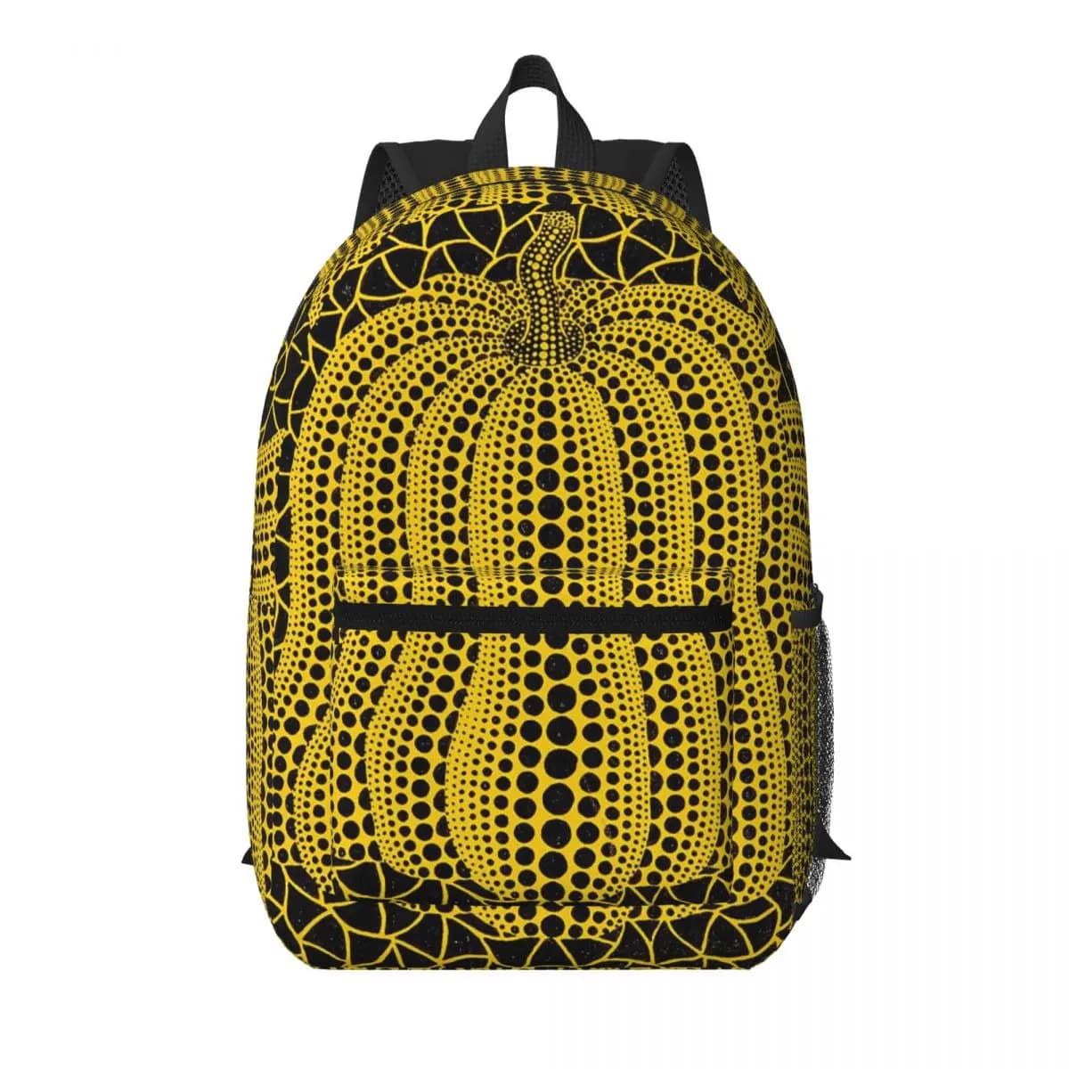 Zaino per studenti Yayoi Kusama Pumpkin Abstract Art, borsa da scuola, zaino da viaggio per escursioni, per uomo e donna, borsa a tracolla