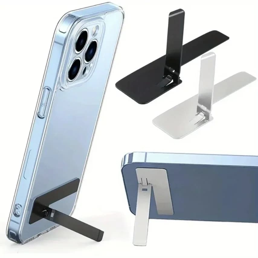Ultra slim 2-piece phone stand, mini folding mobile desk support, compatible with iPhone 17-12, Samsung, Xiaomi