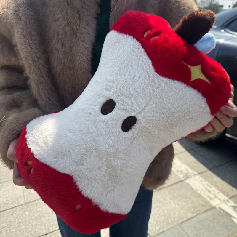 Cuscino a Forma di Mela per Adulti, Decorazione per la Casa, Supporto Lombare in Tessuto, Cuscino per Auto, Morbido e Confortevole Schienale