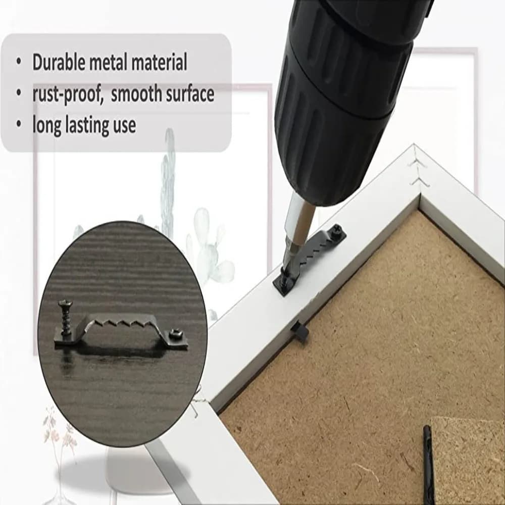 With screw Hook for Saw Tooth Frame Multifunctional Easy Installation Hooks for Saw Teeth Decorative Tools Golden Silver Black
